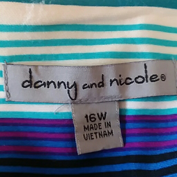 danny and nicole striped fit & flare dress - Picture 4 of 6